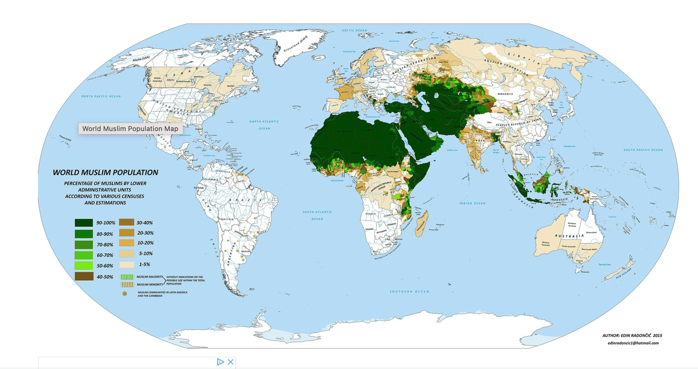 About Tiffin & Tea Map of Muslim World