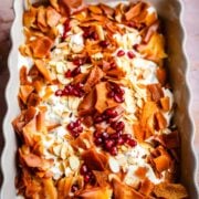 Djaj fatteh in dish