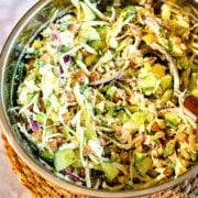 Cabbage salad in bowl