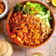 Atis bowl with various elements