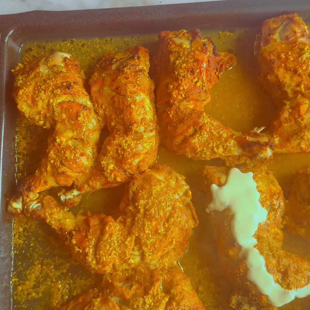 Dubai Iffa Chicken (Viral Creamy Chicken Recipe) Golden crispy chicken tenders served with a creamy dip.