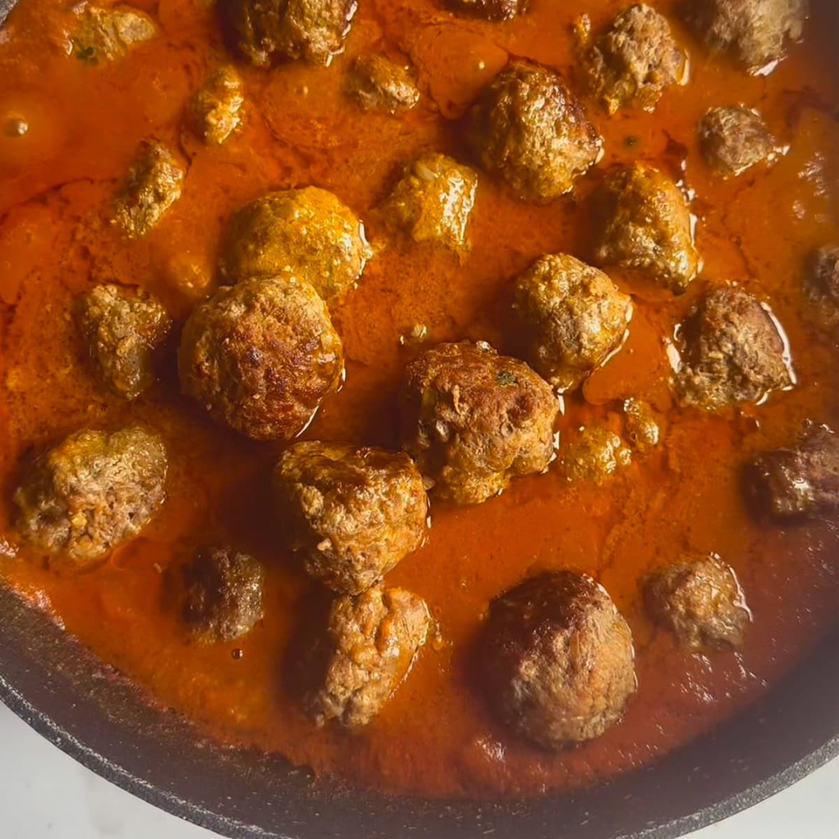 Lamb Kofta Curry (Tender Lamb Meatballs Curry) Kofta added to curry