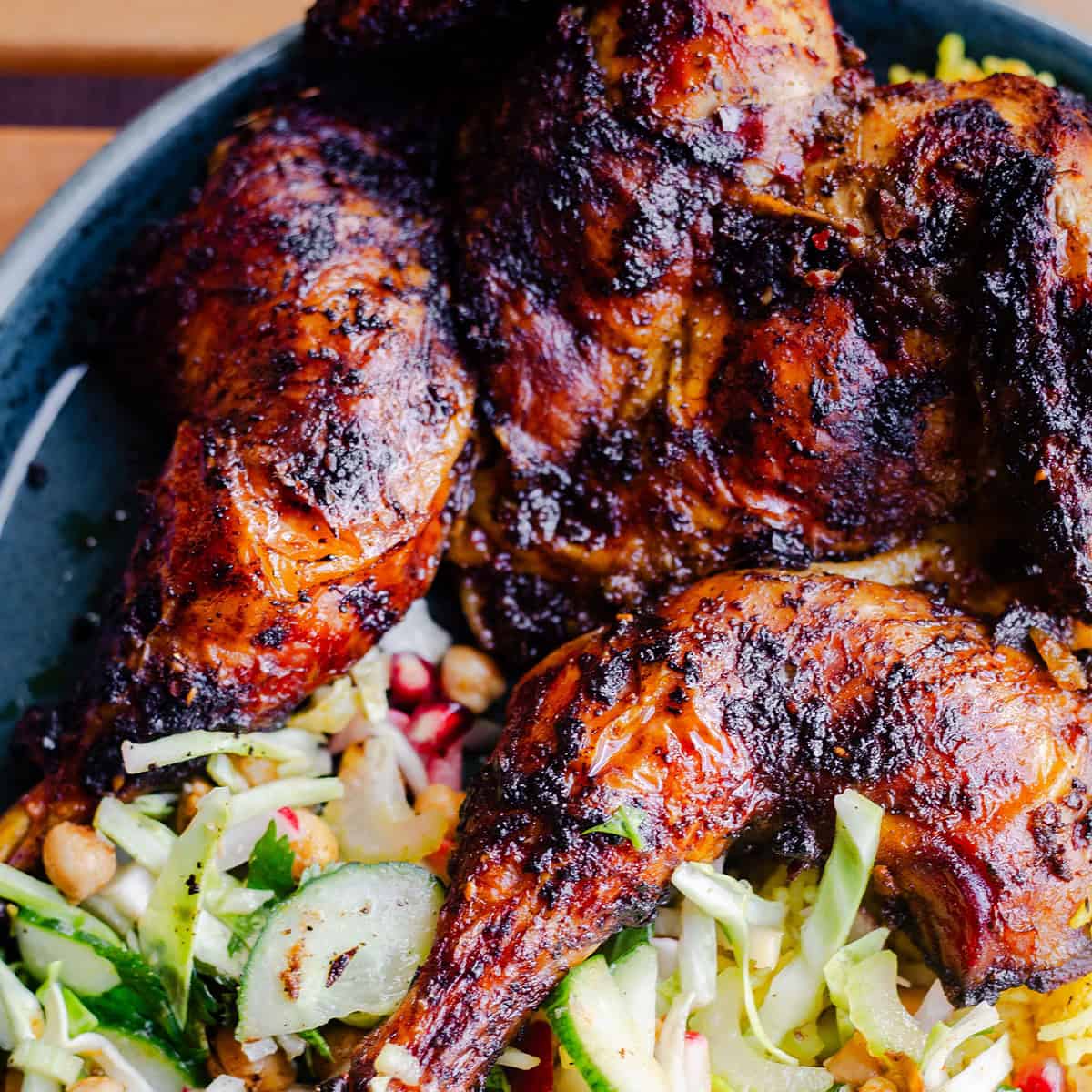 Harissa Chicken in plate