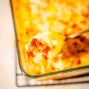 Butter Chicken mac and cheese close up