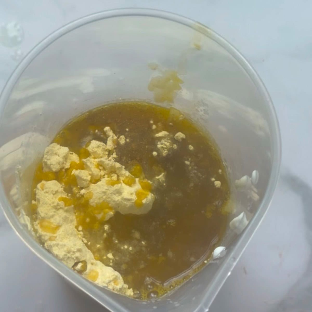 Marinade ingredients in bowl