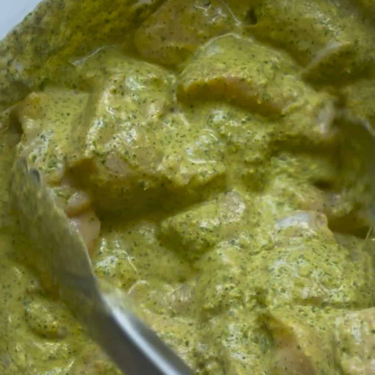 Marinaded Chicken in bowl